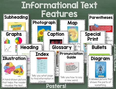 examples of informational text features
