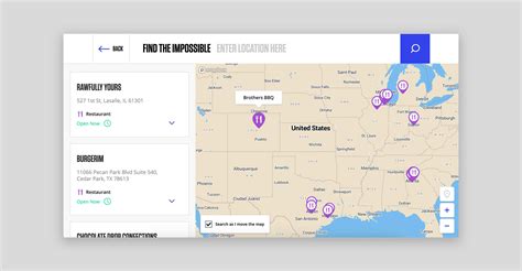 examples of interactive maps on websites