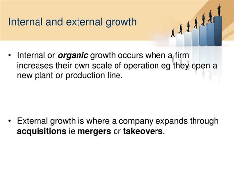 examples of internal and external growth