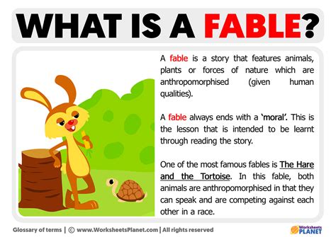 examples of lessons in fables