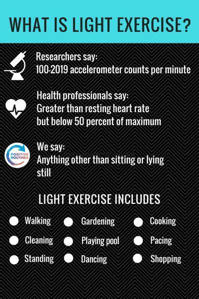 examples of light physical activity