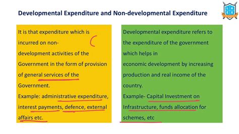examples of non developmental expenditure