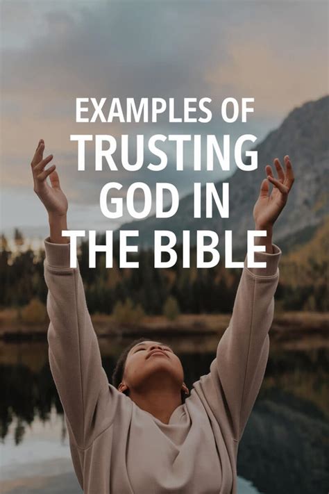 examples of not trusting god