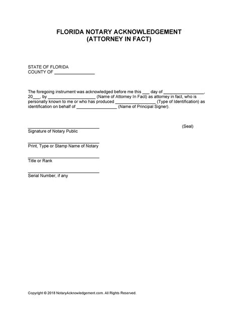 examples of notarized forms