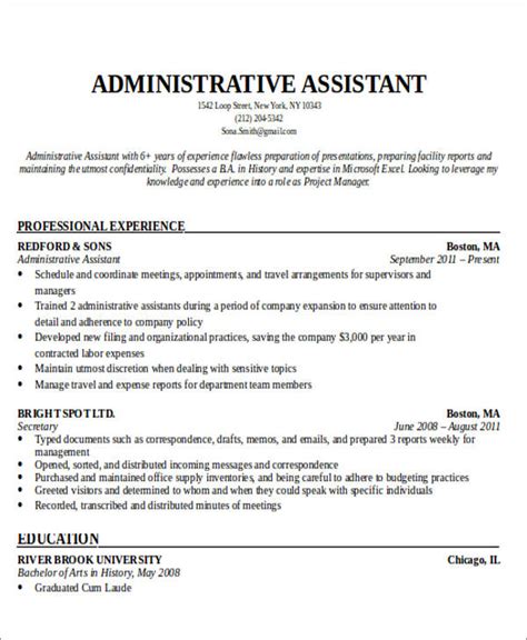 examples of objectives for administrators