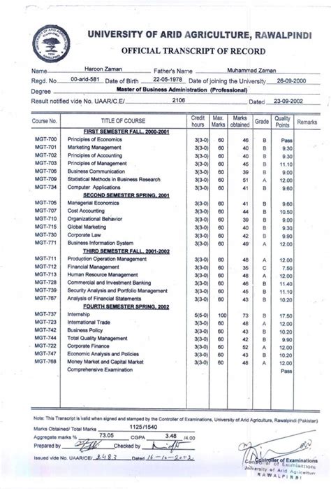 examples of official records