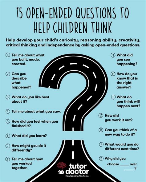 examples of open ended questions in childcare