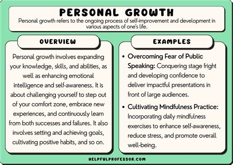 examples of personal development goals for students