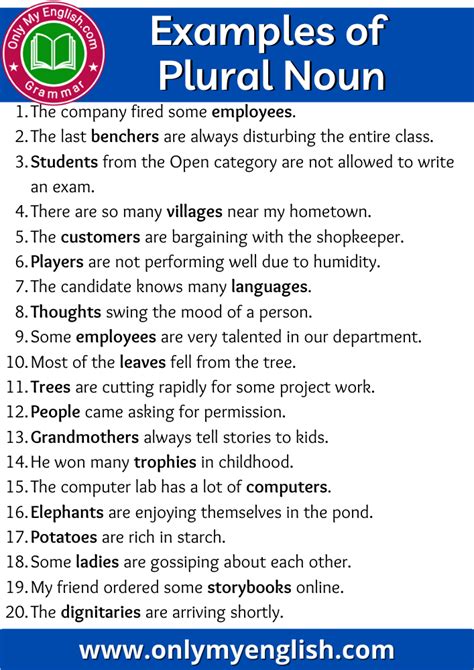 examples of plural verb sentences