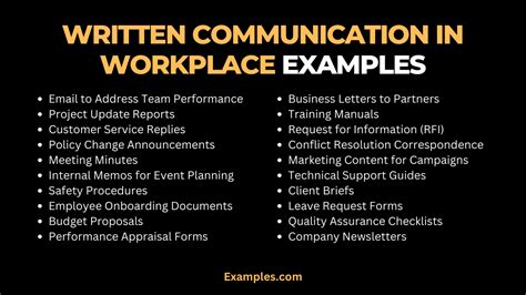 examples of poor written communication in the workplace