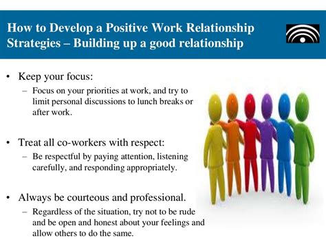examples of positive relationships in the workplace