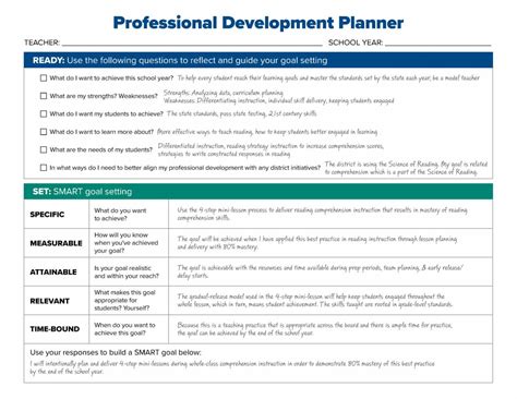 examples of professional development programs for teachers