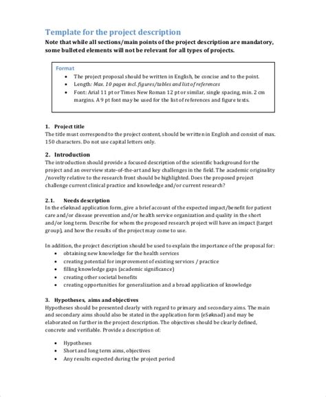 examples of project overview