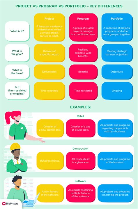 examples of project program and portfolio