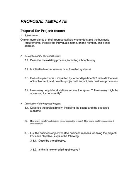 examples of proposal