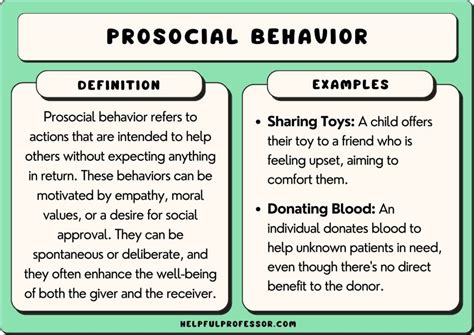 examples of prosocial behaviour in children