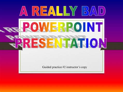 examples of really bad powerpoint slides