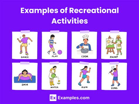 examples of recreational activities in school