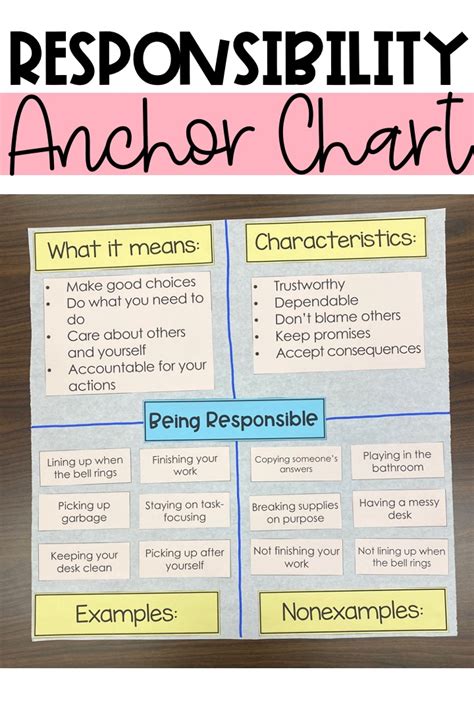 examples of responsibility in school