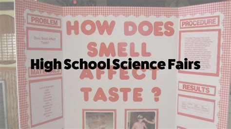 examples of science fair projects for high school
