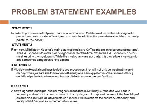 examples of scientific problem statements