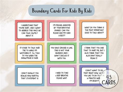 examples of setting boundaries with children