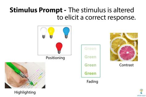 examples of stimulus prompts aba