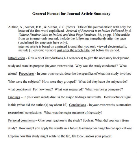 examples of summarize articles
