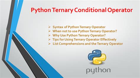 examples of ternary operator in python