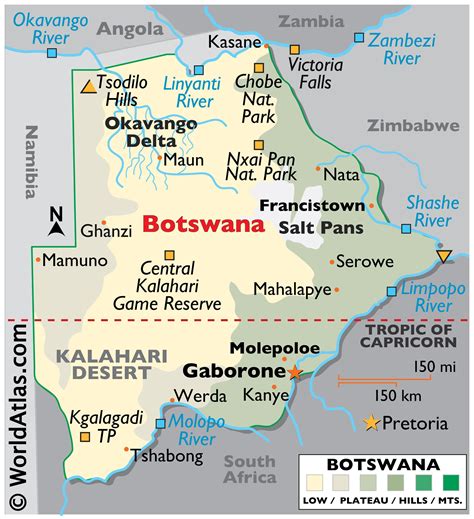 examples of towns in botswana
