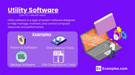 examples of utility software used in a computer