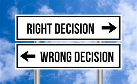 examples of wrong decision
