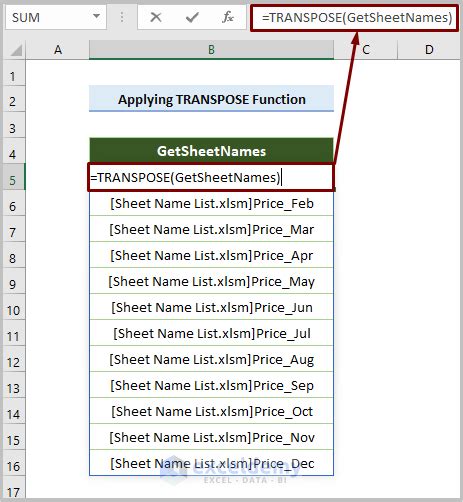 excel 365 get list of sheet names