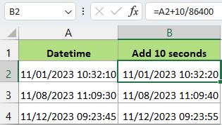 excel add 1 minute to date time
