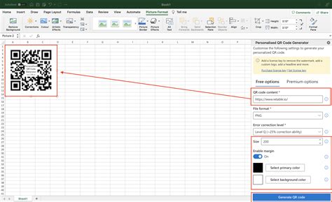 excel add qr code