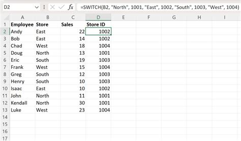 excel assign value to text cell
