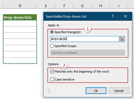 excel autocomplete when typing in drop down list