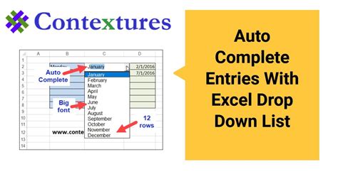excel autofill based on drop down list