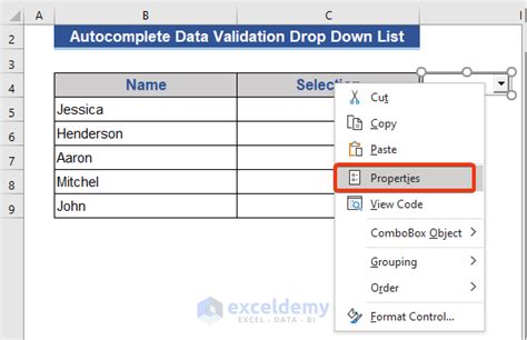 excel autofill from data validation list