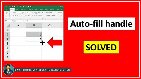 excel autofill not showing