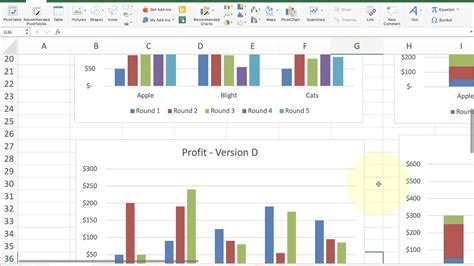 excel bar chart types