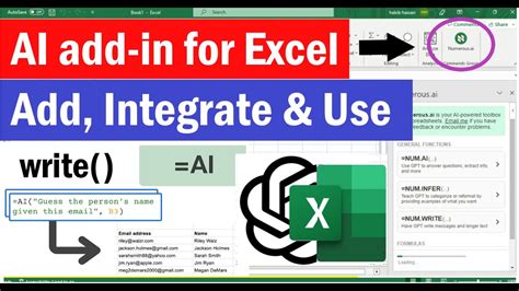excel built in ai functions