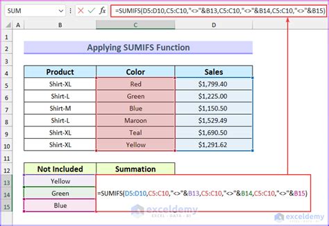 excel cell value not equal to multiple values