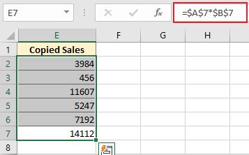 excel change multiple formulas to absolute references