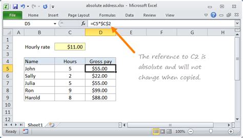 excel change range to absolute reference