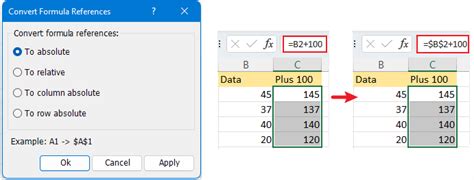 excel change references to absolute