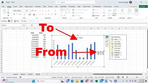 excel chart legend position
