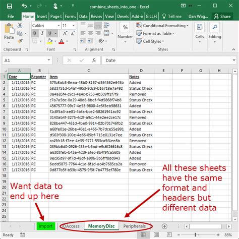 excel combine multiple excel sheets into one