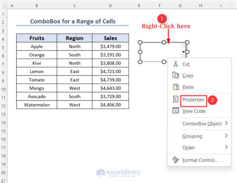 excel combo box list fill range from another sheet