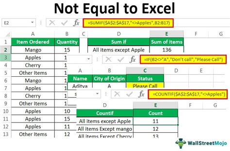 excel conditional formatting formula does not equal